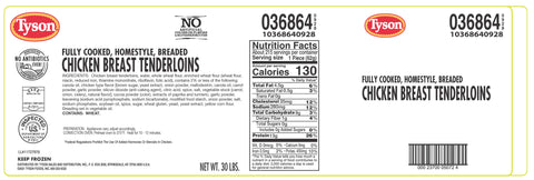 Chicken Tenderloin Whole Muscle Breaded Wg Cn 1.14 Oz 36864-0928