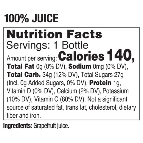Tropicana Pure Premium JUICE GRAPEFRUIT RUBY SINGLE SERVE PLASTIC BOTTLE REFRIGERATED