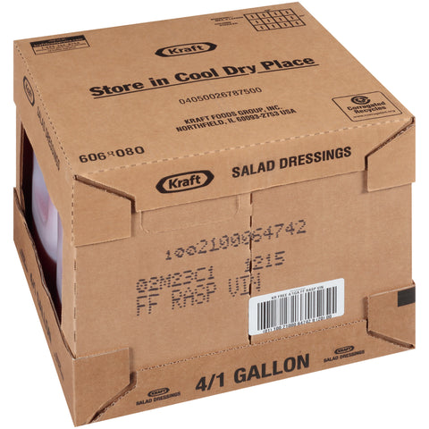 Dressing Kraft Free Raspberry Vinaigrette 4 Case 1 Gallon