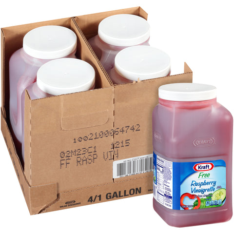 Dressing Kraft Free Raspberry Vinaigrette 4 Case 1 Gallon