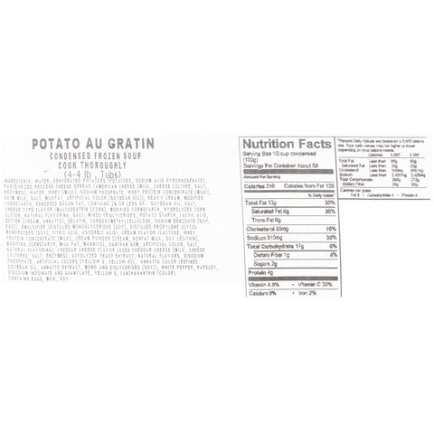 Chef Francisco® SOUP POTATO AU GRATIN (M) 164100/78001216