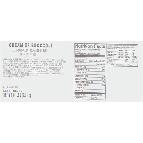 Chef Francisco® SOUP CREAM OF BROCCOLI (M) 163430/78001212