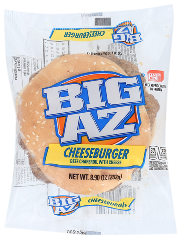 Big Az Cheeseburger, 8.9 Ounce -- 10 per case.