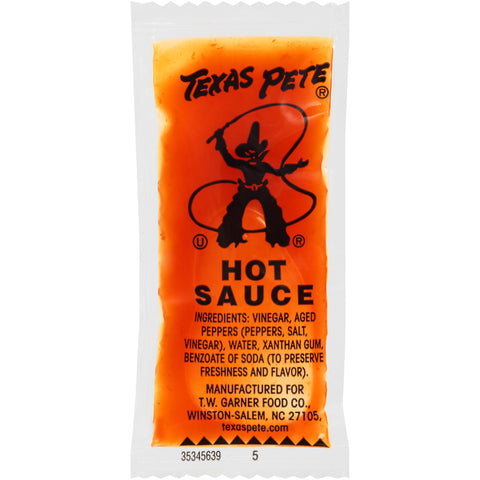 Portion Pac Texas Pete Hot Sauce, 7 Gram -- 1000 per case.