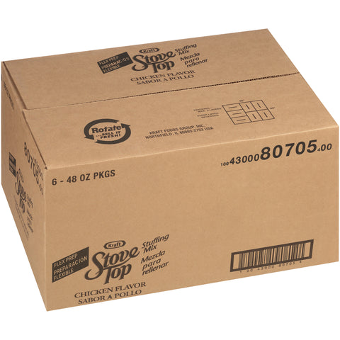 Stove Top Flexible Serving Chicken Stuffing 6 Case 48 Ounce