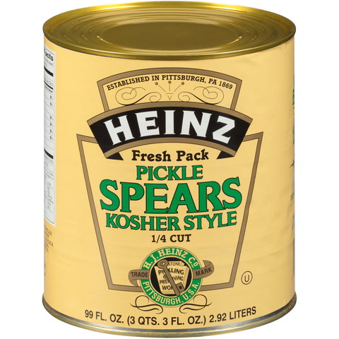 Heinz Dill Spear Pickles 74 Ct K 6-10 Cn Available Only East Of The Mississippi