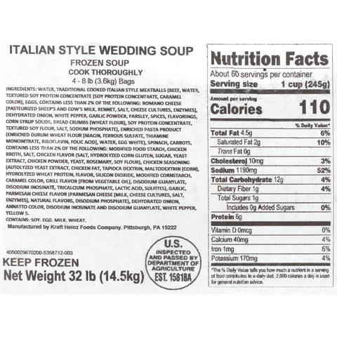 Soup Italian Wedding Rtu 78001437