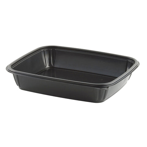 Anchor Packaging Megameal Polypropylene Black Tray, 80 Ounce -- 100 per case