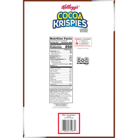 Cereal Cocoa Krispies® Cereal-in-a-cup