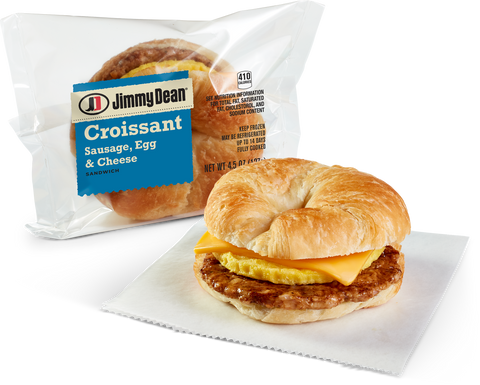 Jimmy Dean Sausage, Egg and Cheese Croissant Sandwiches, 4.5 Ounce -- 24 per case.
