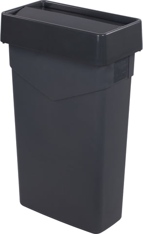 Carlisle CONTAINER WASTE TRIMLINE™ RECTANGLE TRASH CAN GREY 23 GAL