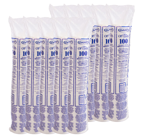 Solo Optima® LID DOME RECLOSABLE PAPER HOT CUP WHITE