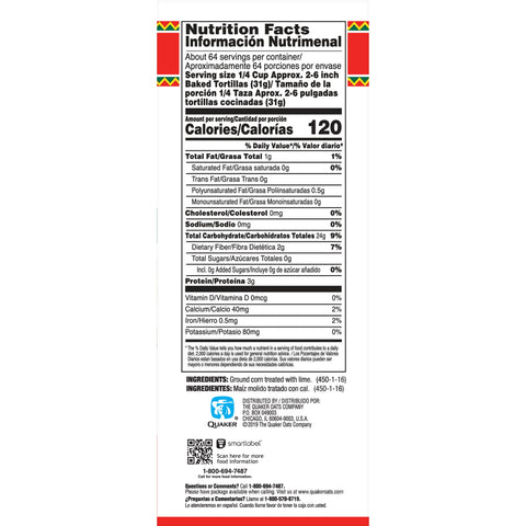 Quaker® MASA HARINA CORN TORTILLA MIX