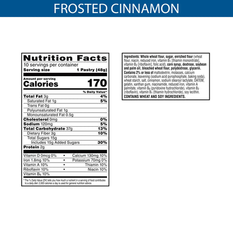 Pastry Pop-tart™ Made W/ Whole Grain Frosted Cinnamon