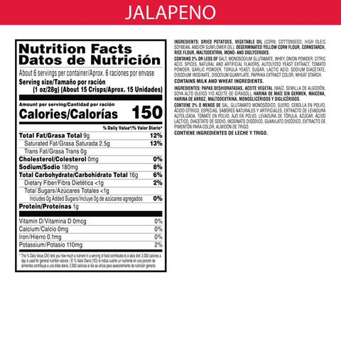 Chip Potato Crisp Jalapeno