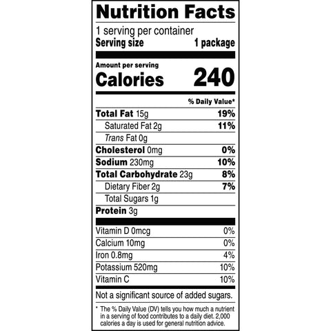 Chip Potato Ridged Regular Large Single Serve