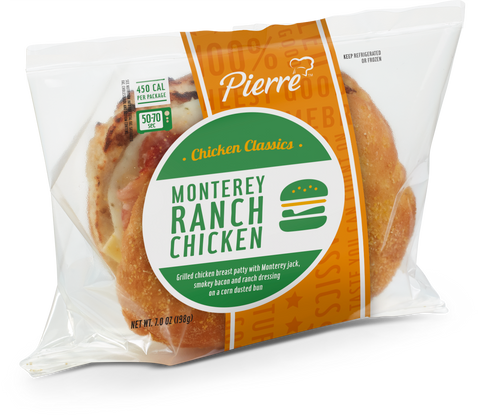 Pierre Jumbo Monterey Ranch Chicken Sandwich, 6.1 Ounce -- 12 per case.