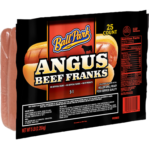 Ball Park Angus Beef 5:1 Frank, 5 Pound -- 2 per case.