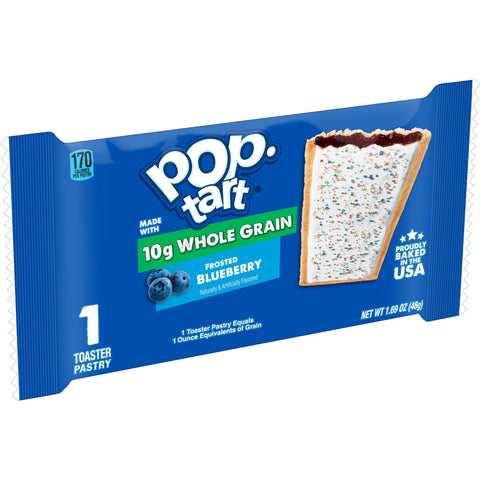 Kelloggs Pop-Tarts Whole Grain Blueberry Toaster Pastry, 1.76 Ounce -- 120 per case