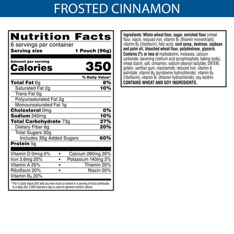 Kellogg's® PASTRY POP-TARTS® MADE W/ WHOLE GRAIN FROSTED CINNAMON