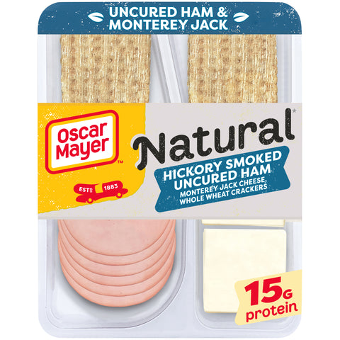 Oscar Mayer HAM CHEESE MONTEREY JACK SNACK W/ WHOLE WHEAT CRACKERS