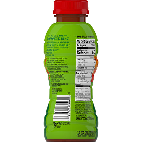 V8® JUICE VEGETABLE COCKTAIL PLASTIC BOTTLE