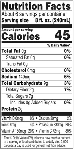 V8 Low Sodium Spicy Hot Vegetable Juice, 46 Fluid Ounce -- 6 per case.