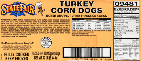 State Fair CORN DOG TURKEY W/ SLEEVE CN 10000009481