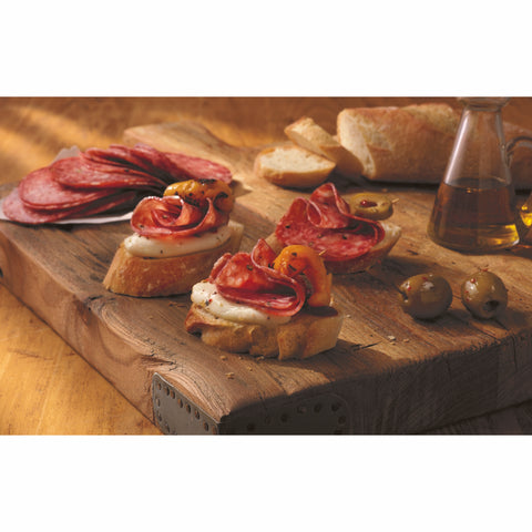 Carando Alpina Sliced Genoa Salami, 16 Ounce -- 12 per case.