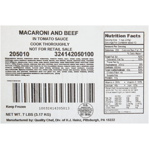 Quality Chef® MACARONI & BEEF