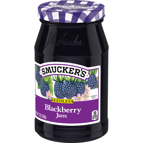 Jam Blackberry Seedless Glass Jar