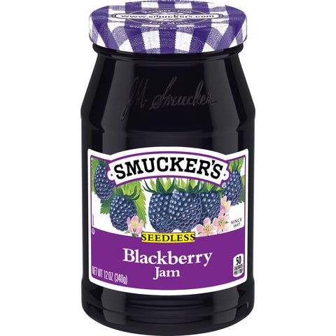 Jam Blackberry Seedless Glass Jar