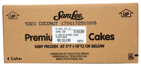 Cake Layer Coconut Premium Un-cut Round 9