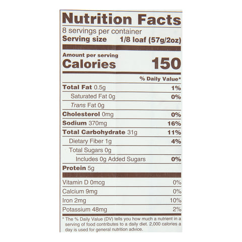 La Brea Bakery Sourdough Bread Loaf, 18 Ounce -- 12 per case