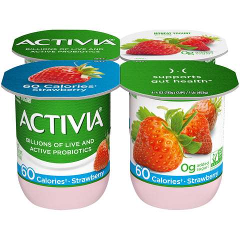 Activia® YOGURT STRAWBERRY BLENDED PROBIOTIC RBST FREE SS CUP REF