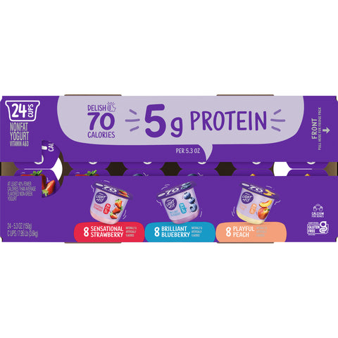 Light & Fit® YOGURT ASSORTED STRAWBERRY BLUEBERRY PEACH