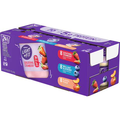 Light & Fit® YOGURT ASSORTED STRAWBERRY BLUEBERRY PEACH