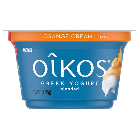 Oikos Orange Cream Traditional Greek Yogurt, 5.3 Ounce -- 12 per case