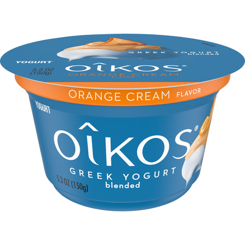 Oikos Orange Cream Traditional Greek Yogurt, 5.3 Ounce -- 12 per case