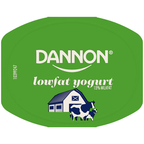Dannon All Natural Original Plain Lowfat Yogurt, 6 Ounce -- 12 per case.