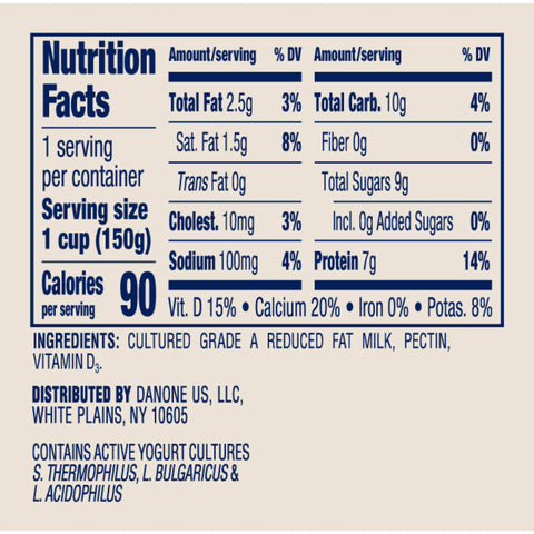 Yogurt Plain All Natural Low Fat