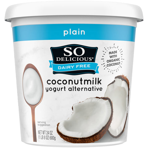 So Delicious Plain Dairy Free Coconut Milk Yogurt Alternative, 24 Ounce -- 6 per case.