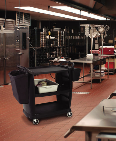 Cart Small Bussing & Transport Black 18x36.25x38 300 Lb Capacity