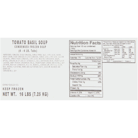 Soup Tomato Basil (w) 624940/78001397