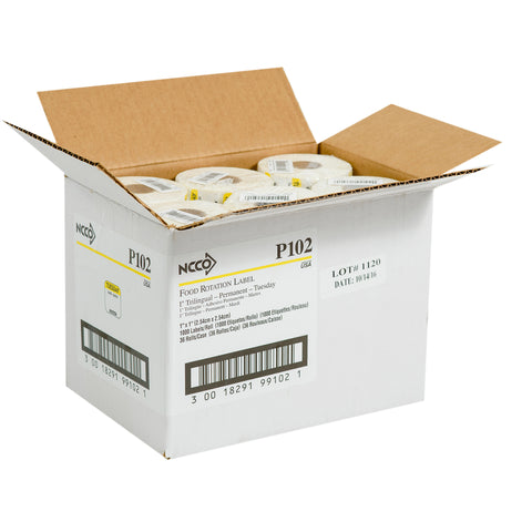 National Checking LABEL TUES TRILINGUAL 1X1 ROLL