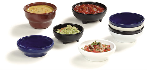 Carlisle DISH RAMEKIN SALSA MELAMINE BLACK 5 OZ