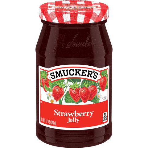 Jelly Strawberry Glass Jar