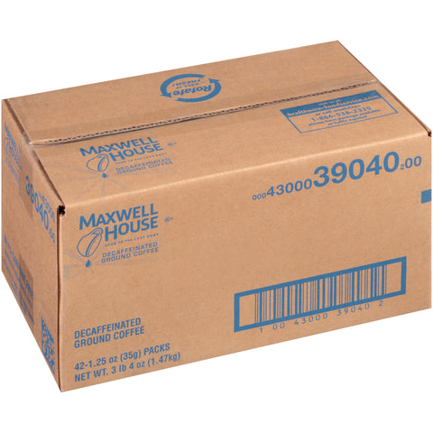 Maxwell House Decaf Office Coffee Service - 1.25 oz. pouch, 42 pouches per case