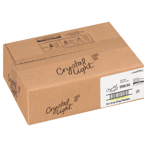 Crystal Light Fruit Punch 12 Envelopes Per Case - Each Makes 2 Gallons
