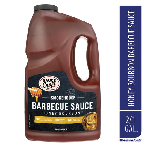 Sauce Bbq Honey Bourbon Plastic Jug Shelf Stable